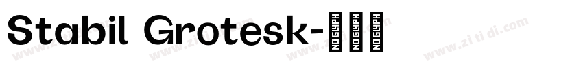 Stabil Grotesk字体转换